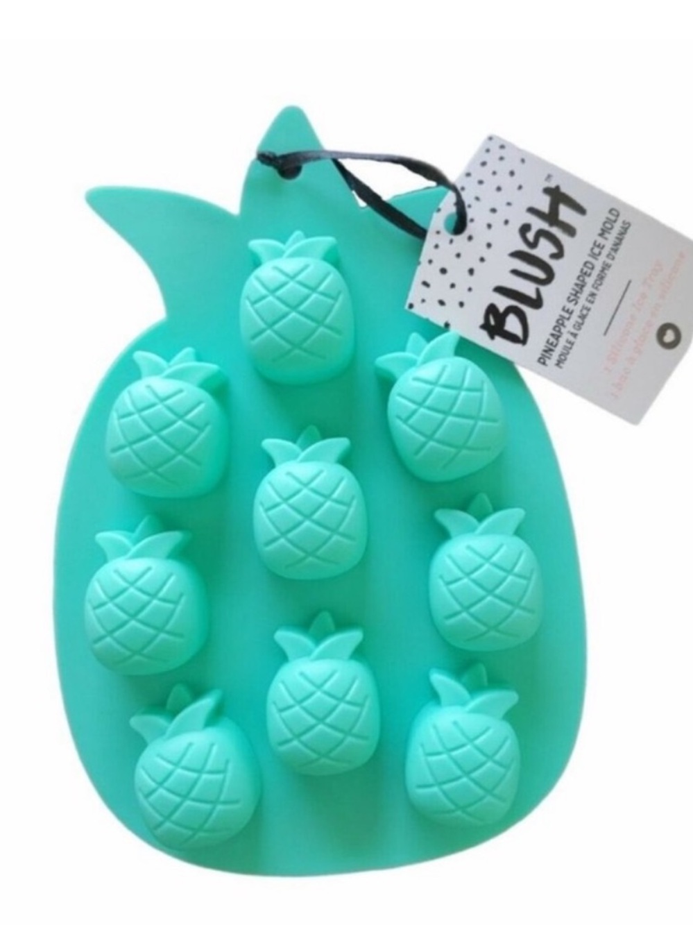 ✨ $2 Add-On Item 💖 Pineapple Ice Cube Mold Tray | 9-Cube Silicone | New ✨